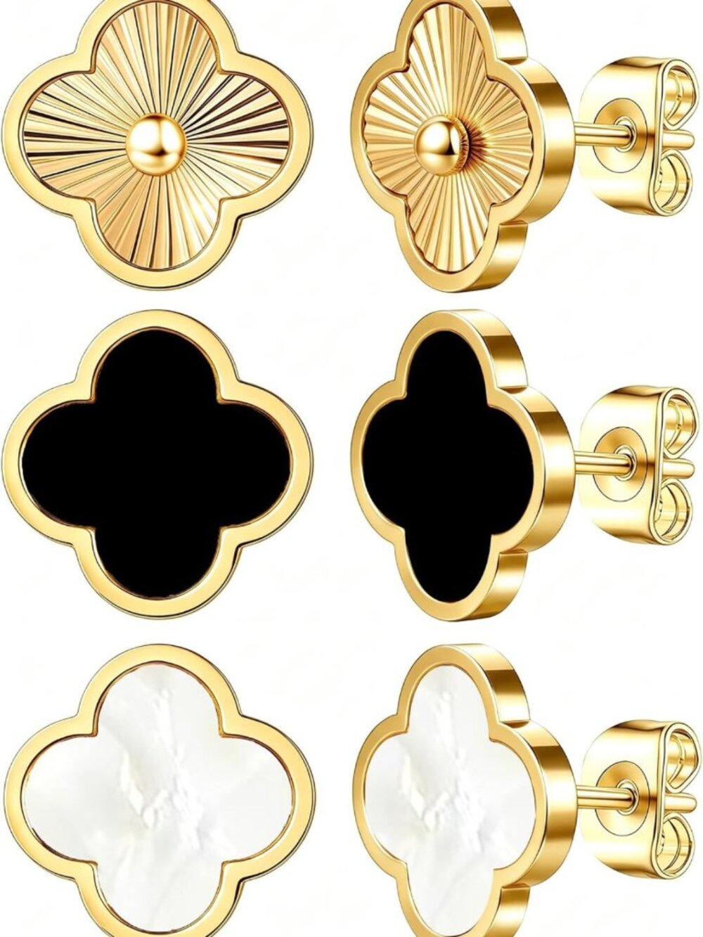 Charming Four Leaf Clover Earrings for Women - Lucky Jewelry for Everyday Wear